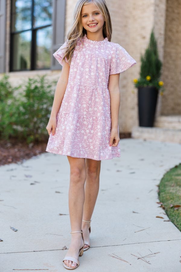 Girls: The Skylar Pink Floral Dress Sale - Image 2