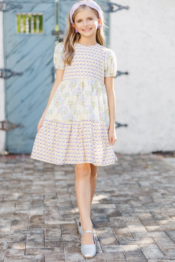 Girls: The Terri Yellow Floral Dress Cheap - Image 2