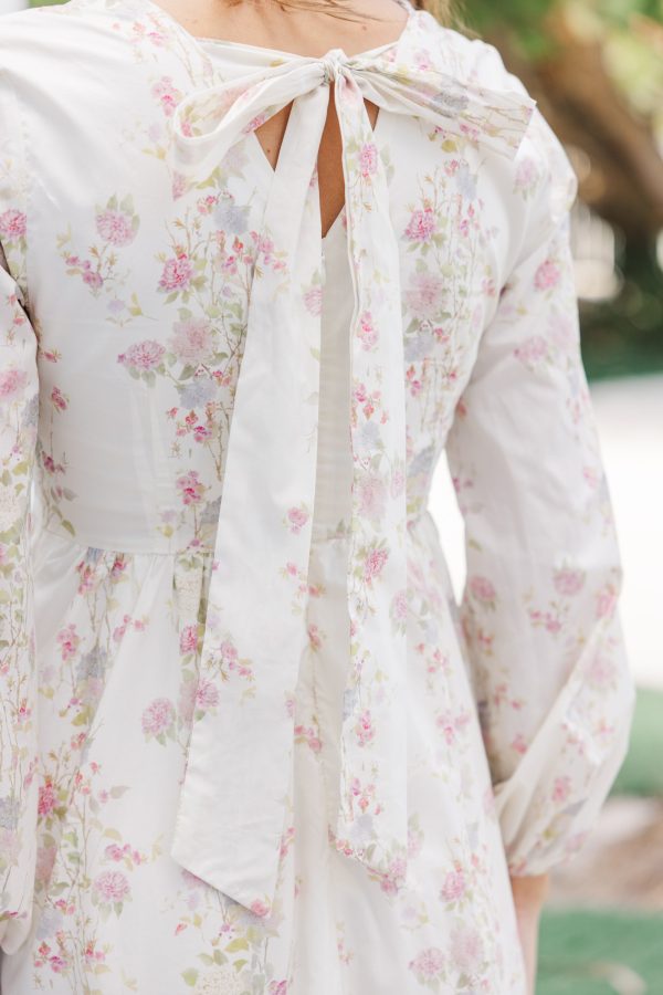 The Inspiration Cream Floral Maxi Dress Online Hot Sale - Image 4