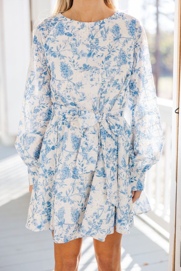 In Your Love Blue Toile Dress on Sale - Image 4