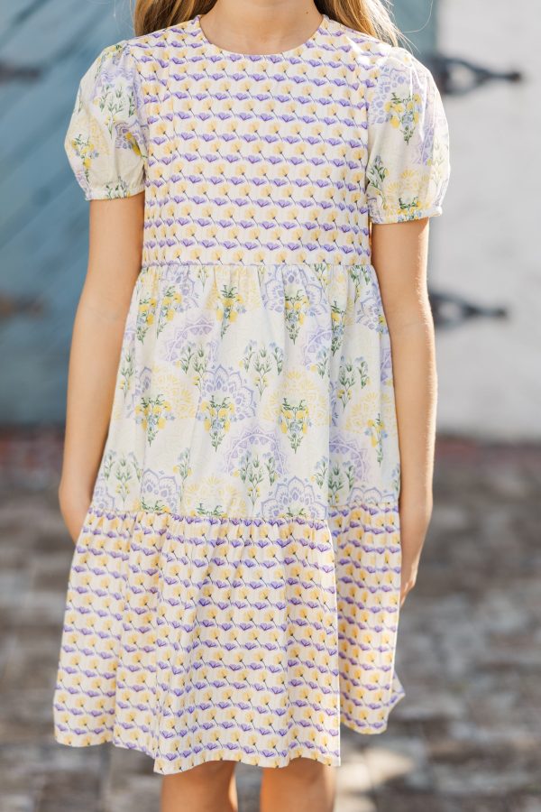 Girls: The Terri Yellow Floral Dress Cheap - Image 5