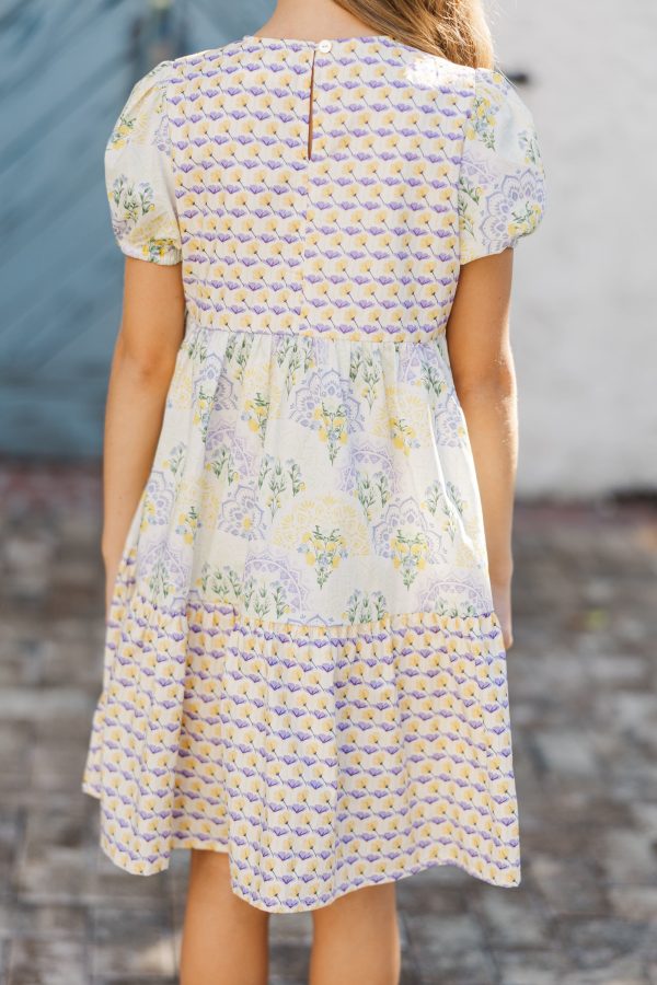 Girls: The Terri Yellow Floral Dress Cheap - Image 4