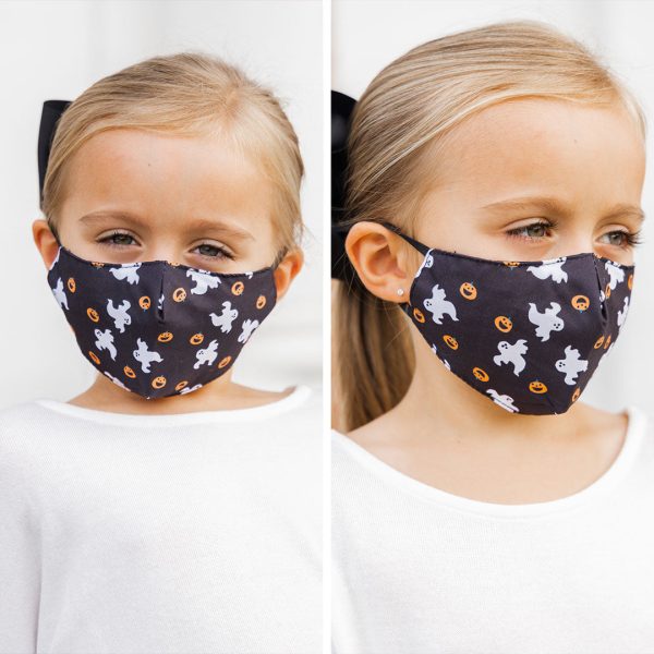 Kids Ghost Black Washable Face Mask Sale - Image 4