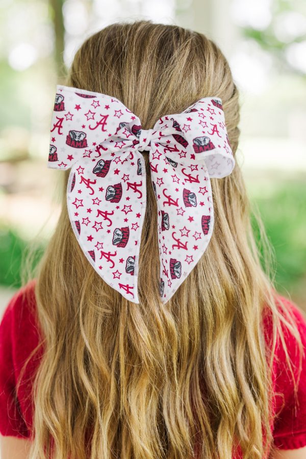 Girls: Play On AL Crimson Hair Bow Supply - Image 2
