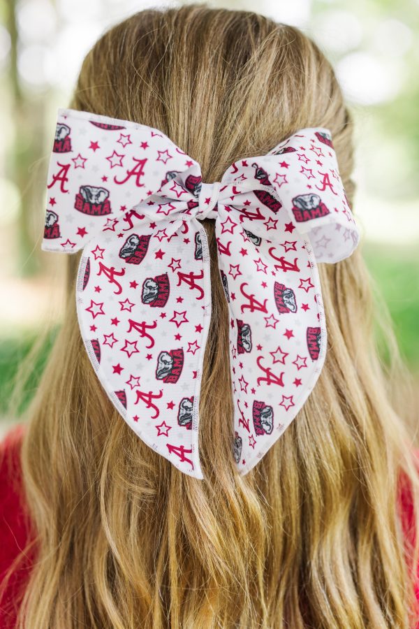 Girls: Play On AL Crimson Hair Bow Supply