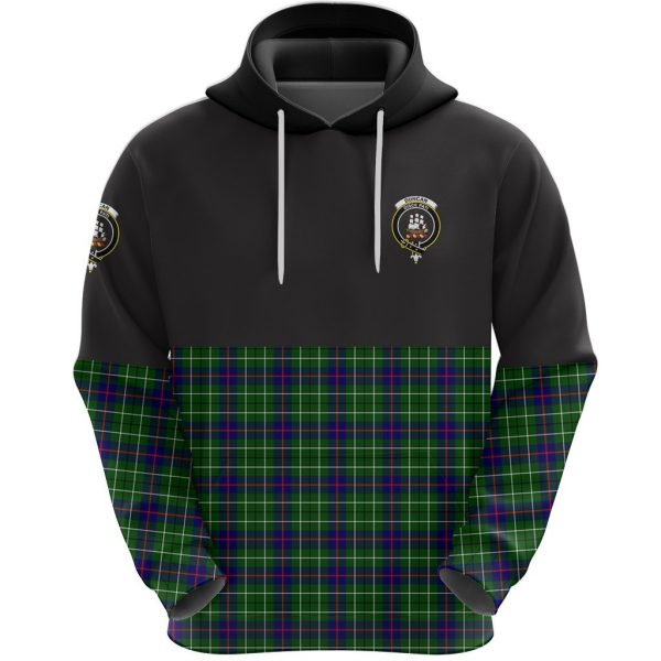 Duncan Modern Clan Half Of Tartan Hoodie Online Sale