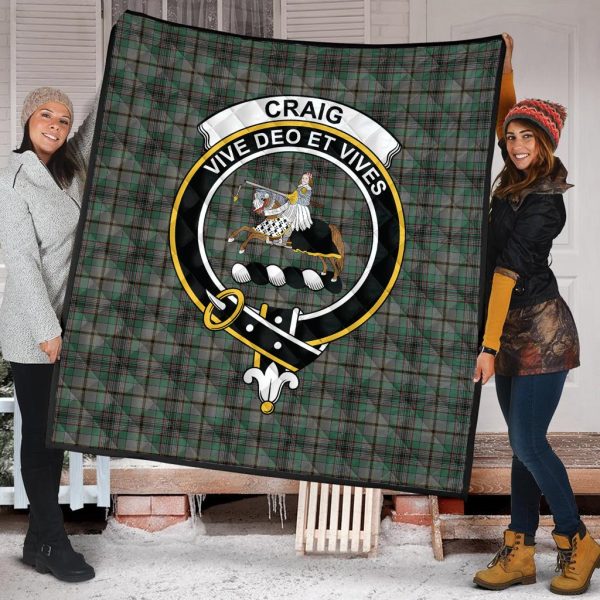 Craig Tartan Crest Quilt Cheap - Image 2
