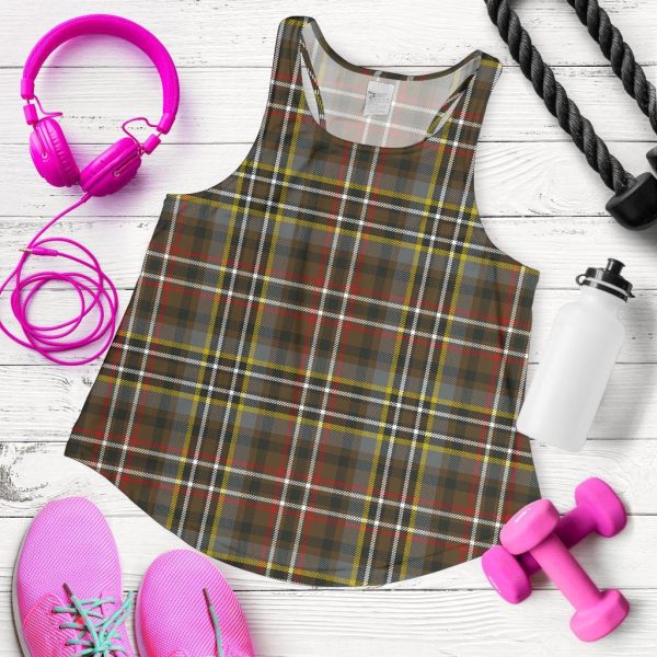 Scott Green Weathered Tartan Women Racerback Tank Top Online now - Image 5